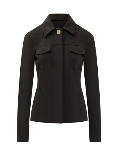 SPORTMAX SPORTMAX SPORTMAX BLACK SLIM FIT JACKET