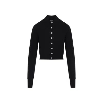 SPORTMAX SPORTMAX SPORTMAX BLACK VIRGIN WOOL PERSEO CARDIGAN