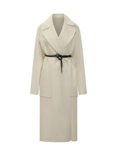 Sportmax Coat In Neutral