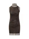 Sportmax Empoli Black Dress In Brown