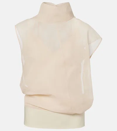 Sportmax Spsgrado Cotton Top In Pink