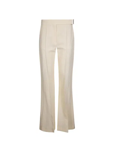 Sportmax Spspiacere Flared Trousers In Neutral
