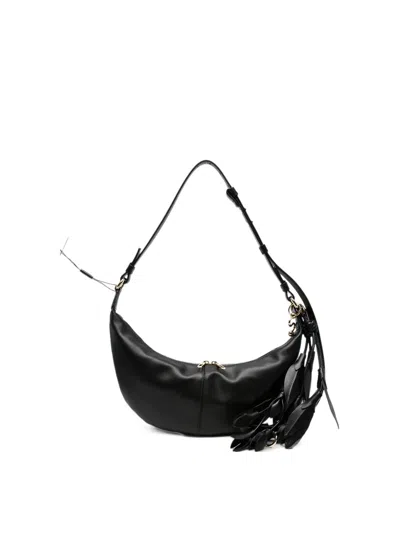 Sportmax Spx Argenta Leaf Handle Bag In Black