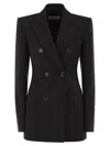 Sportmax Double-breasted Jacket Featuring Button Detailing In Black