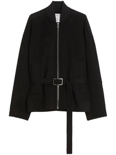 Sportmax Long-sleeved Jacket In Black