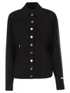Sportmax Spxarena Tailored Virgin Wool Jacket With Sculpted Silhouette In Black