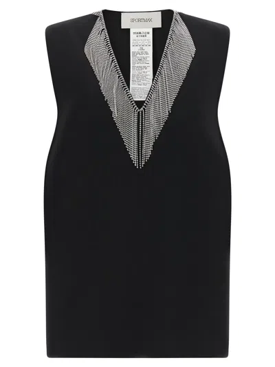 Sportmax Tank Top In Black