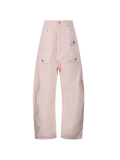 Sportmax Spxfashion Cotton Cargo Jeans In Neutral