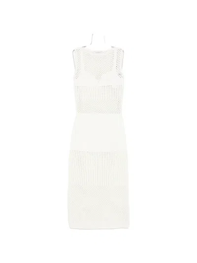 Sportmax Spxfesta Midi Dress In White
