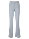 Sportmax Flat-front Flared Trousers In Multi