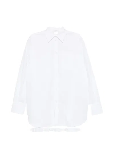 Sportmax Spxnespola Ruffled Shirt In White
