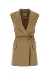 Sportmax Wool Oversized Coat In Neutral