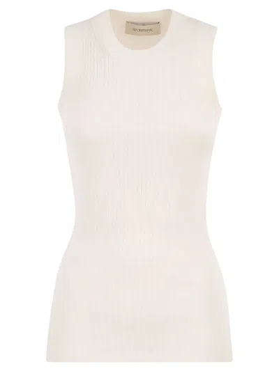 Sportmax Max Mara  Spxtione - Cotton Vest In White