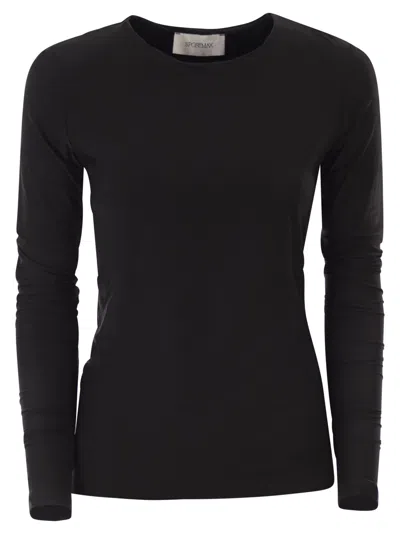 Sportmax Spxzinco Jersey T Shirt In Black