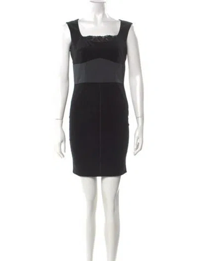 Pre-owned Sportmax Square Neckline Mini Dress In Multi