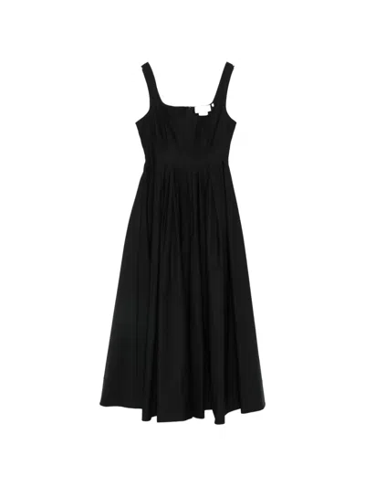 Sportmax Square-neck Maxi Dress In Black