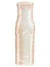 Sportmax Strapless Sequin Embellished Midi Dress In Multi