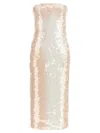 Sportmax Strapless Sequin Embellished Midi Dress In Pink