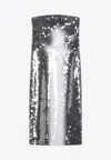 Sportmax Midi Dress With Gradient Sequin Effect