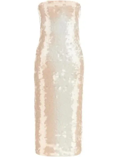 Sportmax Stemma Midi Dress In Beige