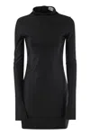 Sportmax Stiria Long Sleeve Drees In Black