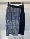 Sportmax Stitched Design Skirt In Black