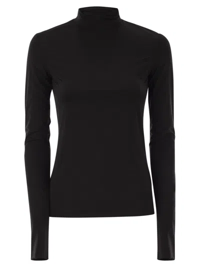 SPORTMAX STONE - JERSEY TURTLENECK JUMPER