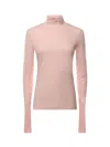 Sportmax Jersey Turtleneck Sock In Pink