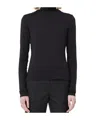 Sportmax Jersey Turtleneck Sweater Long Sleeves In Black