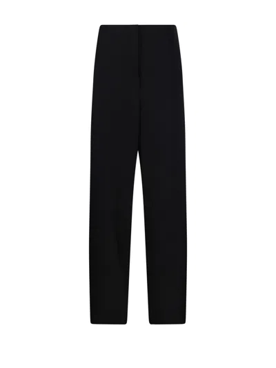 Sportmax Adelchi1234 Viscose Cady Wide Leg Pants In Black