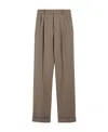 Sportmax Straight Casual Pants In Brown
