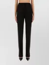 Sportmax Straight Fit Trousers Featuring Pockets In Black