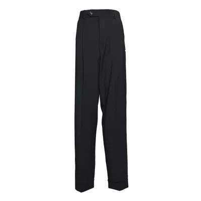 Sportmax Straight-leg High-waisted Wool Trousers