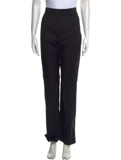 Pre-owned Sportmax Straight Leg Pants In Black