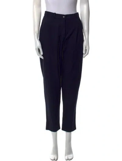 Pre-owned Sportmax Straight Leg Pants In Black