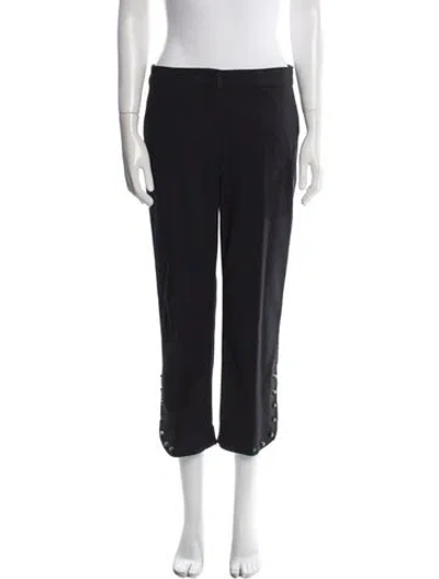 Pre-owned Sportmax Straight Leg Pants In Black