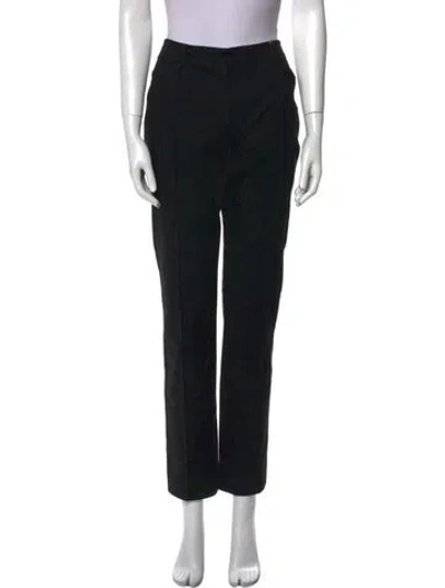 Pre-owned Sportmax Straight Leg Pants In Black