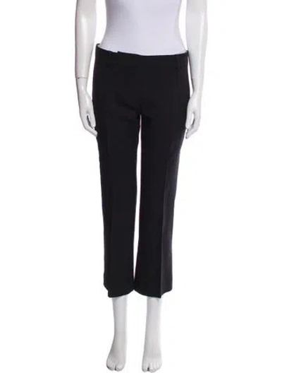 Pre-owned Sportmax Straight Leg Pants In Black