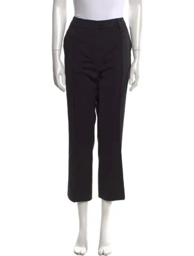Pre-owned Sportmax Straight Leg Pants In Black