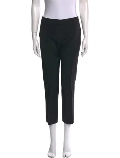 Pre-owned Sportmax Straight Leg Pants In Black