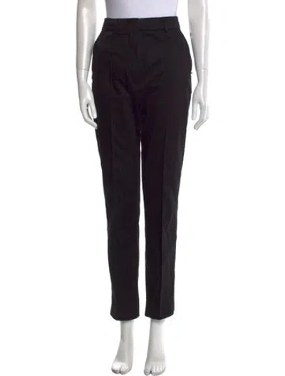 Pre-owned Sportmax Straight Leg Pants In Black