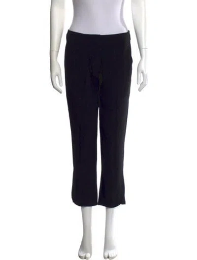 Pre-owned Sportmax Straight Leg Pants In Black