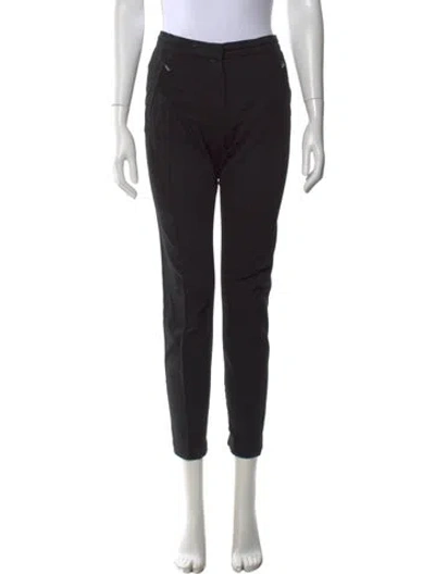 Pre-owned Sportmax Straight Leg Pants In Black