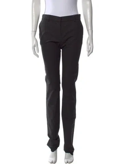 Pre-owned Sportmax Straight Leg Pants In Black
