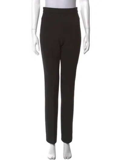 Pre-owned Sportmax Straight Leg Pants In Black