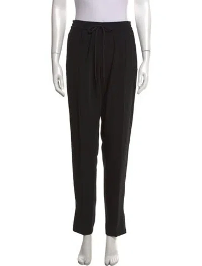 Pre-owned Sportmax Straight Leg Pants In Black