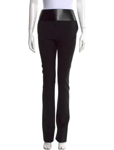 Pre-owned Sportmax Straight Leg Pants In Black