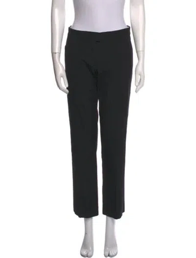 Pre-owned Sportmax Straight Leg Pants In Black