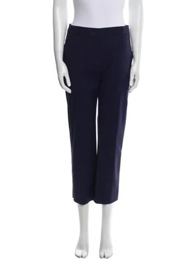 Pre-owned Sportmax Straight Leg Pants In Blue