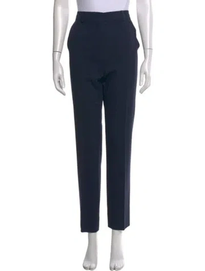 Pre-owned Sportmax Straight Leg Pants In Blue